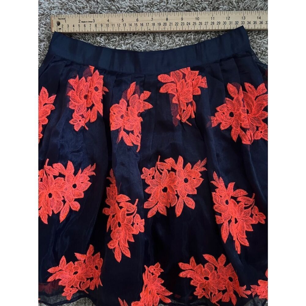 Like New! Anthropologie Maeve Pomme Blossom Skirt Embroidered Floral 4 - Picture 15 of 16